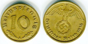 FIG.3: un esemplare da 10 pfenning tedesco.