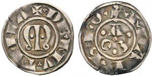 Figura 6: Zecca di Modena Azzo VIII d’Este (1293--1306) Grosso Prov.~Asta Ranieri 6, 27 aprile 2014, lotto 618.