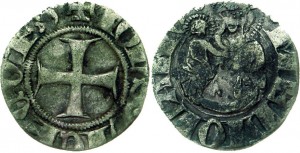 Figura 2: Zecca di Milano Giovanni Visconti (1349-1354) Sesino -AG Prov.~Asta Numismatica Varesi 54, Collez. Este Milani, 18-19 novembre 2009, lotto 92.